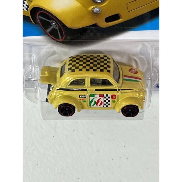 Hot Wheels 2024 ’60s Fiat 500D Modificado Yellow Compact Kings 5/5 Diecast Car - Picture 6 of 9